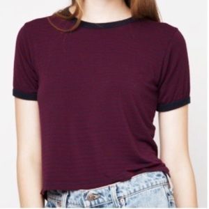 J GALT / BRANDY STRIPED TEE